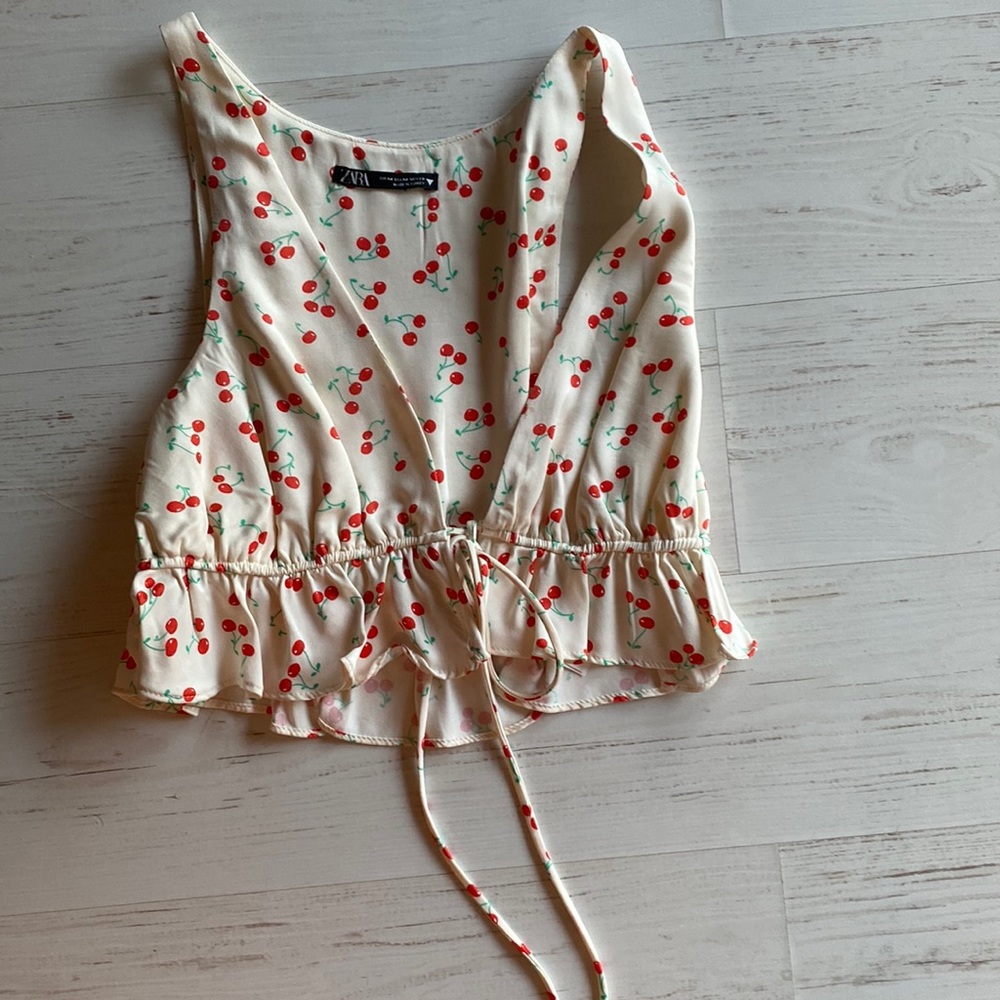 Tie front crop top